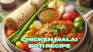 Chicken Malai Boti Handi With Gravy  Chicken Malai Boti Recipe By Afshan Numair Vlogs Official [upl. by Gipson]