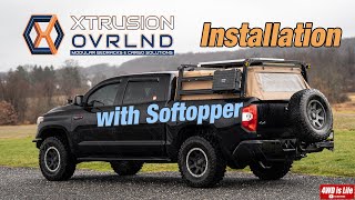 Xtrusion Overland Bed Rack Installation  over Softopper [upl. by Ledarf]