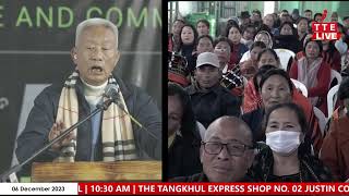 SPEECH KHASHIM VASHUM HONBLE MINISTER  25 CELEBRATING TANGKHUL LEIHSAK LONG   6TH DECEMBER 2023 [upl. by Acsisnarf]