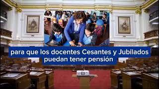 Pensión de S3100 para los docentes Cesantes y Jubilados equivalente a la primera escala [upl. by Monie]