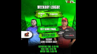 TSDL5 DIVC WEEKDAY LEAGUE Pioneer Vs Usman XI 22th Oct 2024 [upl. by Rauch]