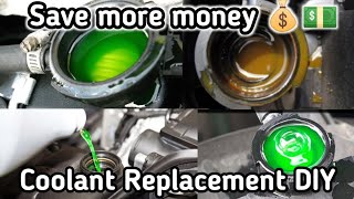 Hyundai Getz Coolant replacement  easy coolant replacement [upl. by Aisinut]