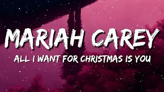 Mariah Carey  All I Want For Christmas Is You Lyrics [upl. by Anauj375]