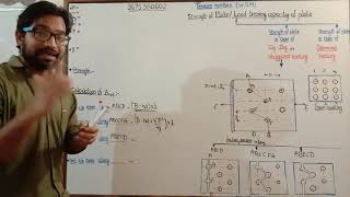 Part 16  Steel lecture  Tension member  Staggered riveting  design of steel lecture  Balveer [upl. by Antonin889]