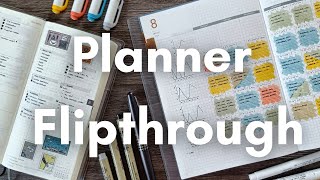 August Planner and Journal Flipthrough  Hobonichi and Take a Note [upl. by Sascha983]