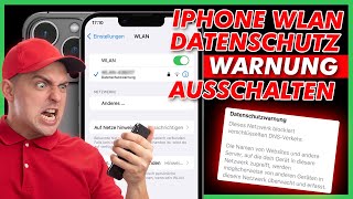 iPhone WLAN Datenschutzwarnung ausschalten  So gehts richtig ✅ Mit iOS 15 📲 [upl. by Anes223]