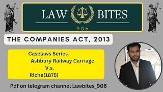 ashbury railway carriage vs Riche 1875caselawsdelhiuniversity [upl. by Timi]