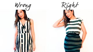 Why Horizontal Stripes Dont Make You Look Fat But These Prints Do  natashagibson [upl. by Eluj]