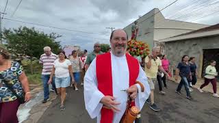 2024  Fiéis de Batatais celebram o dia de São Judas Tadeu com missa e procissão [upl. by Sorensen637]