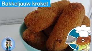 Bakkeljauw kroket  Recept [upl. by Wilber]