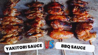 How to Make Perfect Chicken Wings Skewers With Homemade Yakitori Sauce amp BBQ Sauce [upl. by Kroll742]