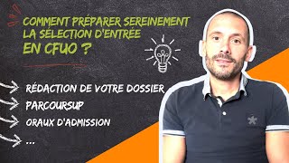 Comment préparer sereinement la sélection dentrée en CFUO  Spécial Etudes Orthophonie [upl. by Harilda49]