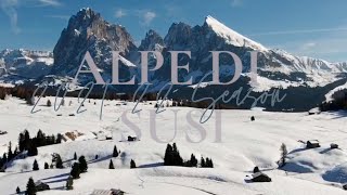 Alpe Di Susi  Seiser Alm 2022 Ski Season [upl. by Aleekat]