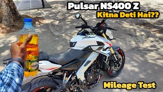 New Pulsar NS 400  Mileage Test  Kitna Deti Hai [upl. by Vassily]