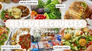 🛒 RETOUR DE COURSES • MENUS DE LA SEMAINE  RECETTES 🍴 [upl. by Anoet]