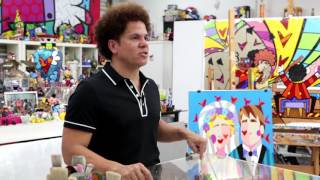 Inside the Artists Studio Romero Britto [upl. by Aciretehs]