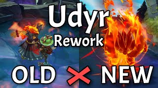 Udyr REWORK OLD vs NEW Side by Side [upl. by Harv]