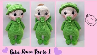 Bebé Ranita a crochet  cuerpo parte 12 [upl. by Nesnaj779]