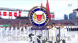 LYRICAL VERSION quotTentera Singapuraquot The Singapore Army  Singaporean Patriotic Song [upl. by Dnomaid]