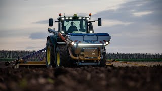 John Deere 6250R et son semoir Alpego de 6m au semis de Pois [upl. by Shuping]