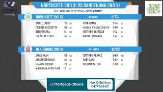 Northcote 2nd XI v Dandenong 2nd XI Day 2 [upl. by Adneral394]