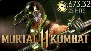 Kabal Combo Guide  Mortal Kombat 11 All Variations [upl. by Amsirahc]