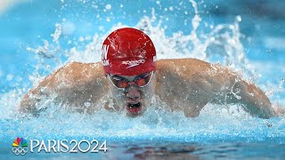 China edges Team USA France in the CLOSEST OF FINISHES to 4x100m medley relay  Paris Olympics [upl. by Ahsinrats]