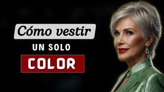 👗 Cómo Vestir de un solo Color a los 60 años o más  ESTILO MONOCROMÁTICO 💫 [upl. by Danforth]