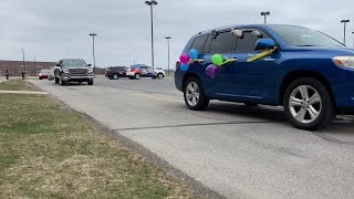 Covington Elementary teachers parade by students [upl. by Aicrag]