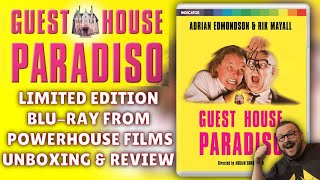 Guest House Paradiso Limited Edition Bluray from Powerhouse Films  Unboxing amp Review [upl. by Ynaffital]