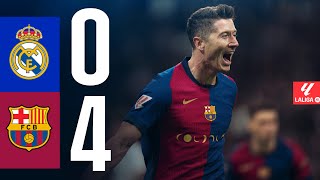 REAL MADRID 0 vs 4 FC BARCELONA  EL CLÁSICO  LALIGA 202425 MD11 [upl. by Tullusus]