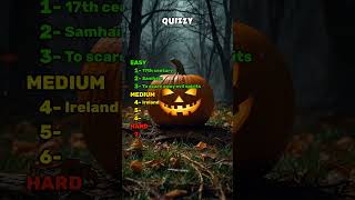 Halloween History Quiz Trivia quiz halloween trivia shorys fyp [upl. by Sivie]