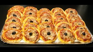 Recette de Mini PIZZA au THON ultra MOELLEUSES 🍕 [upl. by Annek177]