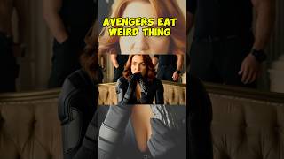 Black Widow eating Black stick blackwidow ironman spiderman marvel [upl. by Leonelle168]