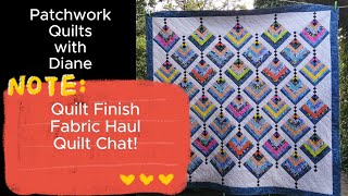 Patchwork Quilts with Diane  Chandelier finish fabric haul and quilt chat [upl. by Markland986]