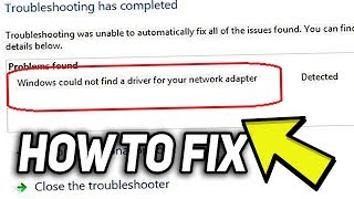 2024 Fix Windows did not detect a properly installed network adapter Error [upl. by Roselyn]