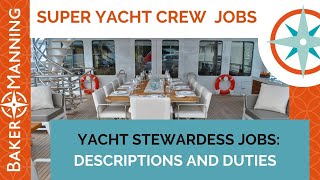 Yacht Stewardess Salary and Job Description [upl. by Marijane60]