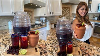 Aguas Frescas Recipe  Agua De Jamaica  Spiked Jamaica Drink  Hibiscus Tea Recipe [upl. by Nicky494]