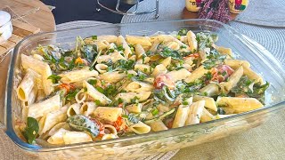 Leckere Pasta mit Mascarpone aus dem Ofen in 10 Minuten Sehr schnell einfach und lecker [upl. by Gnni]