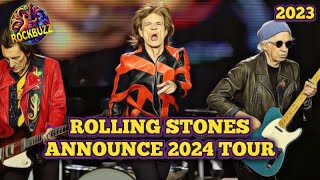 THE ROLLING STONES 2023 Announce Tour dates Summer 2024 Hackney Diamonds Mick Jagger Keith Richards [upl. by Reisfield]