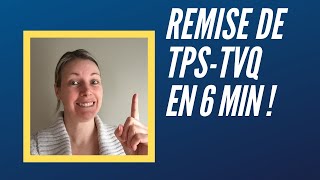 Comment faire une déclaration de TPS et TVQ en ligne pour travailleur autonome [upl. by Wyndham]