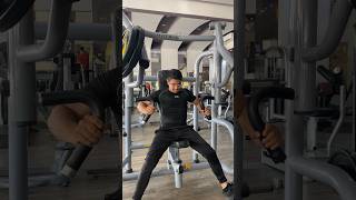 Day 23 of Fat to Fit  Chest workout fitness shorts bodybuilding [upl. by Alyakam]