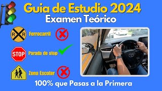 PREGUNTAS DEL EXAMEN TEORICO 2024 ACTUALIZADOLICENCIA DE CONDUCIR [upl. by Selrhc]