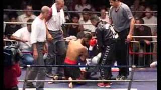 BOXE THAI johnny catherine vs kamel jemel LE KO [upl. by Euqinotna276]