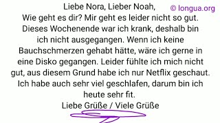 Wie schreibt man Texte für die B1 und B2 Prüfung  Beispiele für telc goethezertifikat dtz [upl. by Maury]