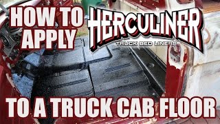 How To Use Herculiner Bedliner on a truck Cab Floor [upl. by Wager610]