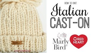 How to Knit Italian Cast On [upl. by Aimej]