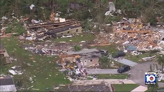 Fort Pierce hit by deadly tornado during Hurricane Milton [upl. by Etana]