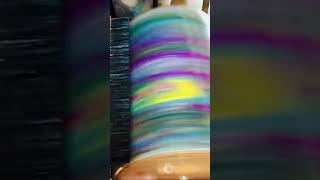 Drumcarding a colorful batt diy fiberartchannel fiberarts fiberart textilearts handspunyarn [upl. by Anegue]