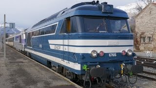 Les Trains des Pointes 2017 à Briançon  Arrivées et Manœuvres en gare BB75300  67300 67400 [upl. by Patricia]